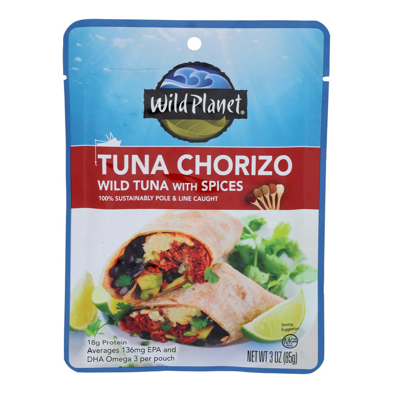 Wild Planet - Tuna Chorizo with Spices (Pack of 24-3oz) - Cozy Farm 