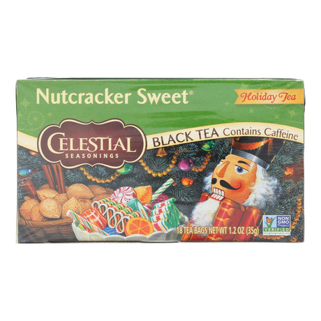 Celestial Seasonings Nutcracker Sweet Black Tea, Caffeine-Free, 6 Boxes of 18 Tea Bags - Cozy Farm 