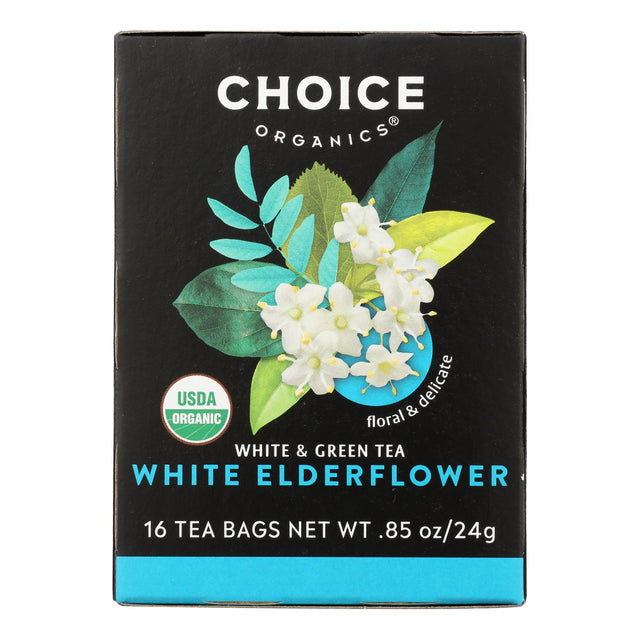 Choice Organic Teas - Tea Whit Elderflower (Pack of Sixteen Bags) - Cozy Farm 