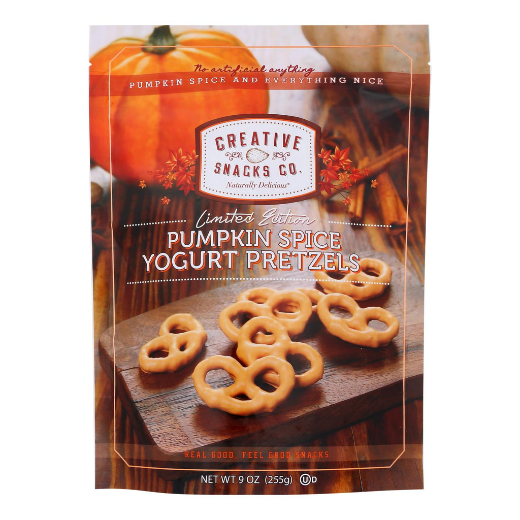 Bags  Creative Snacks - Pretzls Pumpkin Spice Yog (Pack of 6-9oz Bgs) - Cozy Farm 