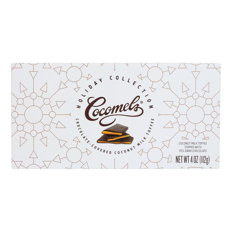 Cocomels - Tofe Bark Coconut Dark Chocolate (Pack of 12-4 Oz) - Cozy Farm 