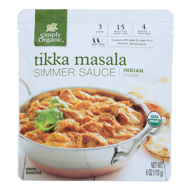 Simply Organic Tikka Masala Simmer Sauce (Pack of 6) - 6 Oz - Cozy Farm 