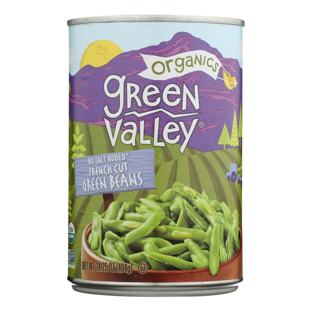 Green Valley Organics French Style Green Beans, 14.25 Oz Cans (Pack of 12) - Cozy Farm 