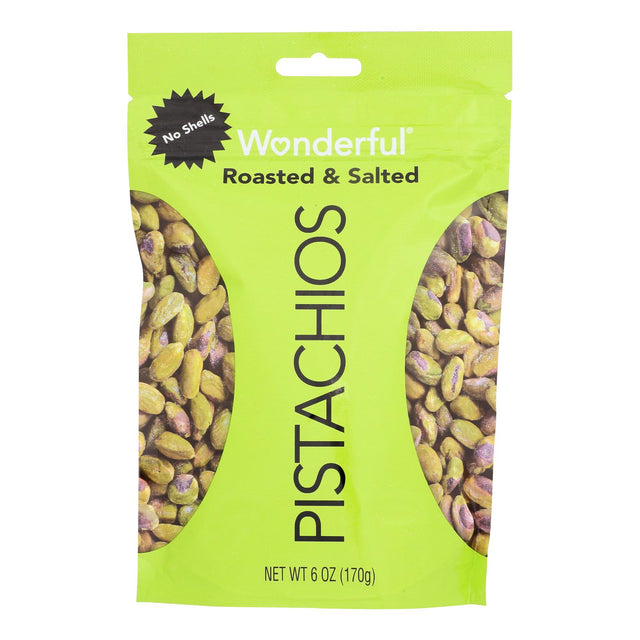 Wonderful Pistachios Roasted & Salted - 6 Oz Pack, Case of 10 - Cozy Farm 