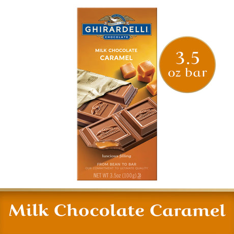 Ghirardelli Milk Chocolate Caramel Bars (Case of 10 - 4.8 oz Each) - Cozy Farm 
