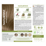 Naturtint hair color gel packaging with ingredients list and usage instructions.