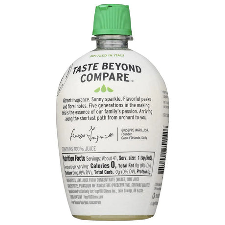 Ingrilli 100% Lime Juice, 7 oz., Case of 12