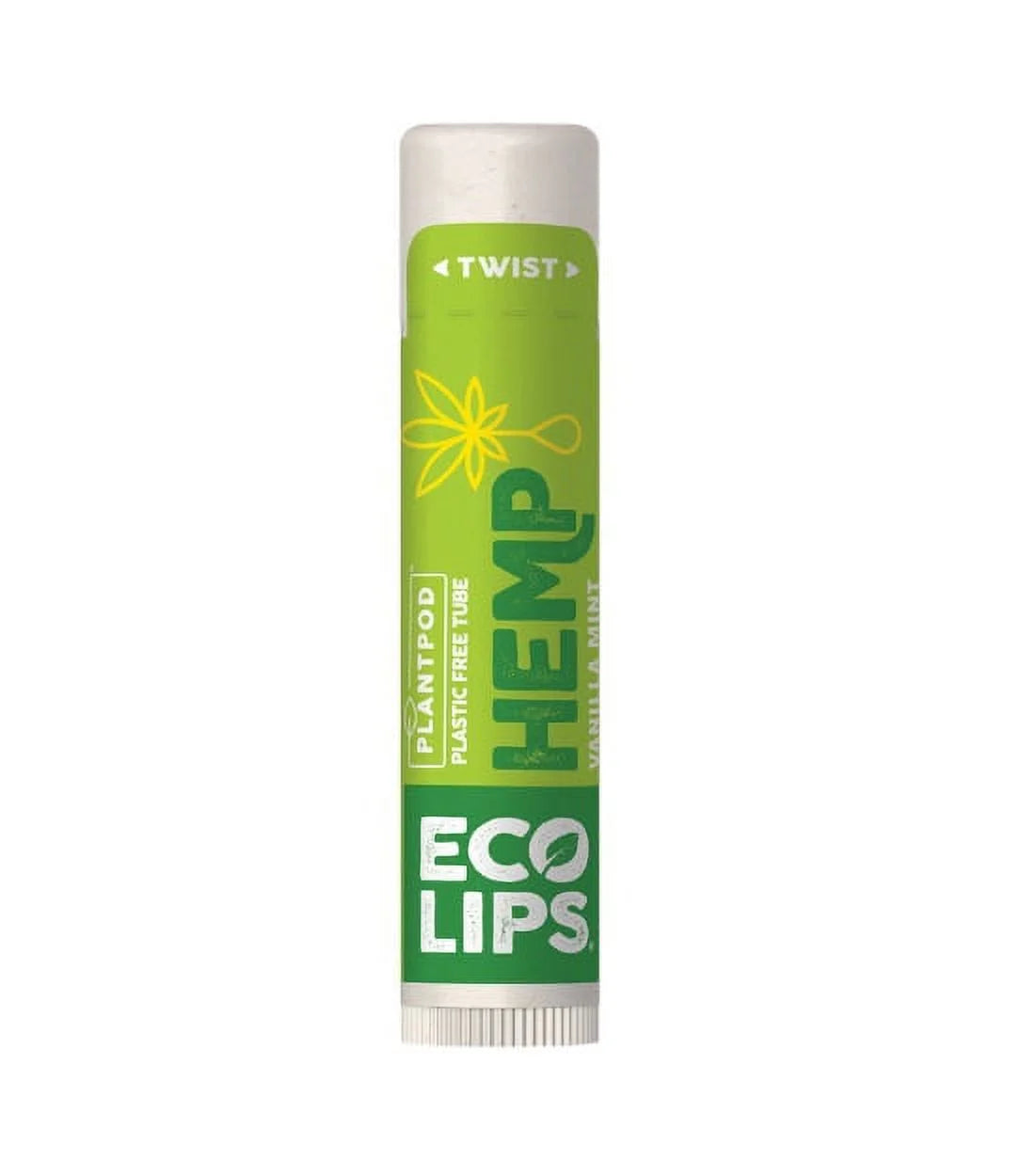 Ecolips - Organic Hemp Vanilla Lip Balm, 0.15 oz (Pack of 24) - Natural Lip Care