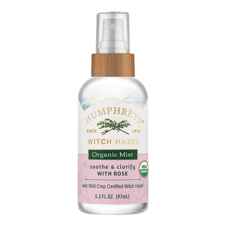 Humphreys Witch Hazel Mist with Rose, 3.3 Fl Oz (Pack of 12) - Cozy Farm 