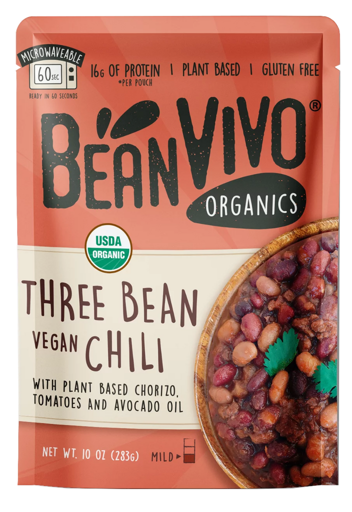 Bean Vivo - Chili 3 Bean Vegan (Pack of 6-10 Oz) - Cozy Farm 