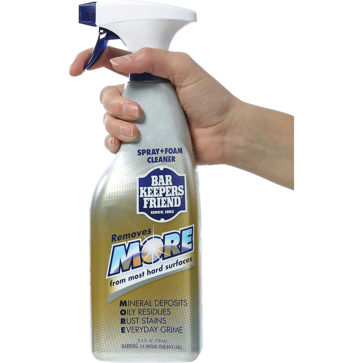 Bar Keepers Friend Spray & Foam  Multi-Surface Cleaner MORE, 25.4 fl oz, Pack of 6