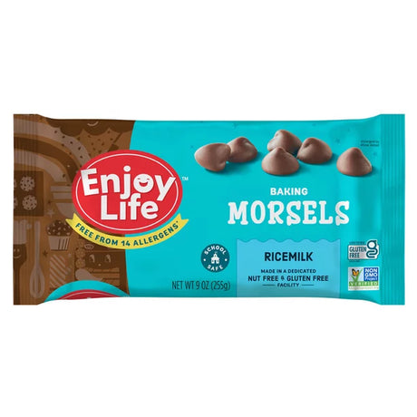Enjoy Life Chocolate Morsels Rice Milk Baking & Snacking - 9 Oz (Pack of 12) - Cozy Farm 