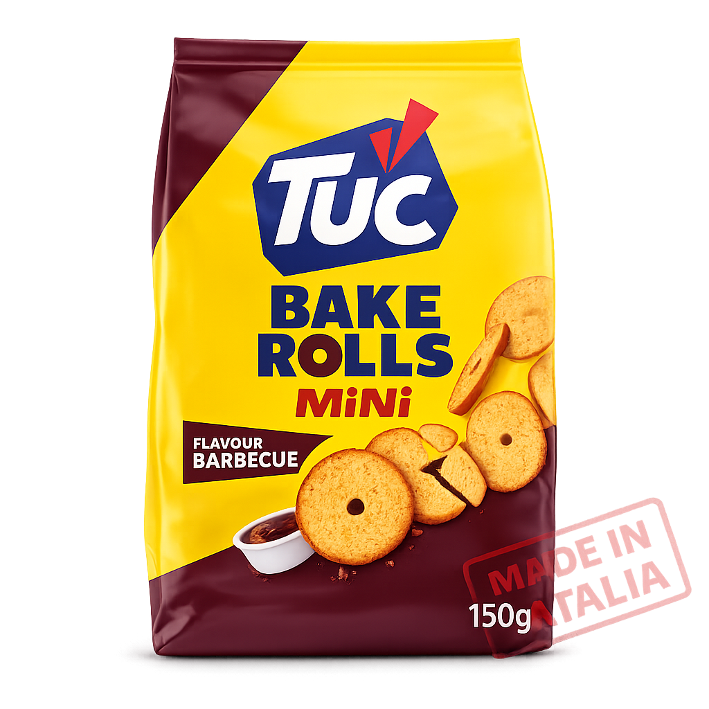 Saiwa TUC Bake Rolls Barbecue, 150g