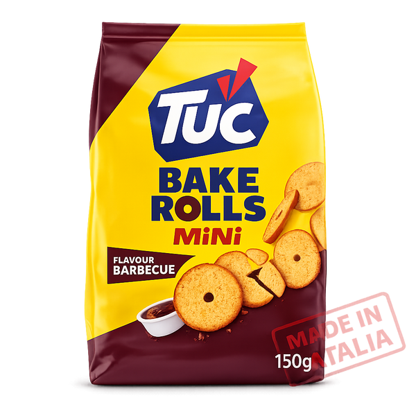Saiwa TUC Bake Rolls Barbecue, 150g
