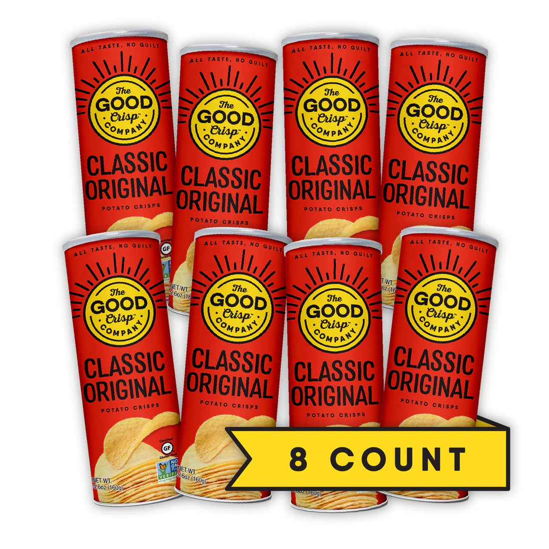The Good Crisp Company, Original Crackers, 5.6 Oz. (Pack of 8)