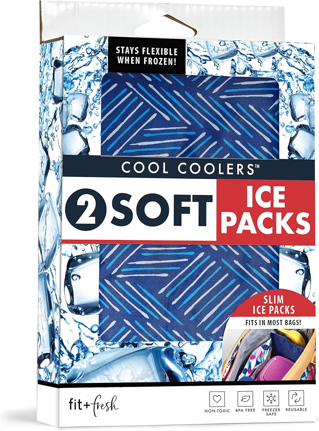 Fit & Fresh - Soft Ice Packs, 2 ct (Reusable Cold Pack)