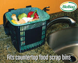 Biobag Food Scraps Compostable Bags, 3 Gallon, 25 Count, Case of 12