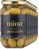 Mina Green Olives, Pack of 6, 12.5 Oz. Jars