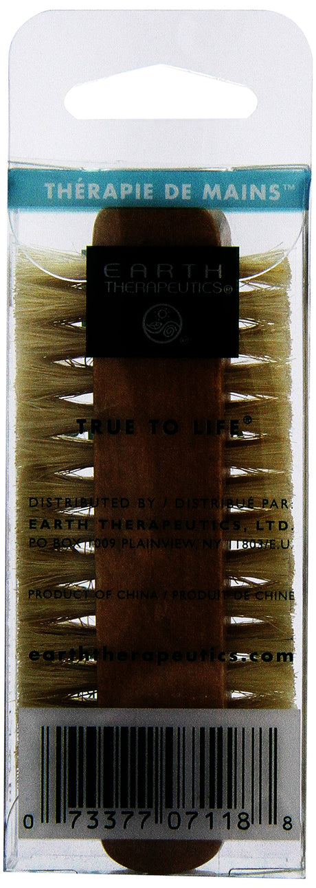 Earth Therapeutics Professional Nail Brush | 100% Pure Bristle | 1 Brush
