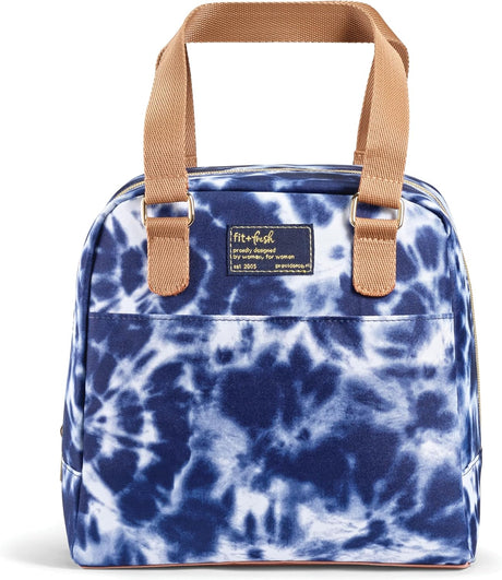 Fit & Fresh - Navy Tie Dye Lunch Bag Kit, 1-ct (Insulated)