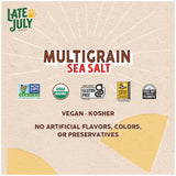 Late July Snacks Multigrain Sea Salt Tortilla Chips, 7.5 Oz. (Pack of 12)