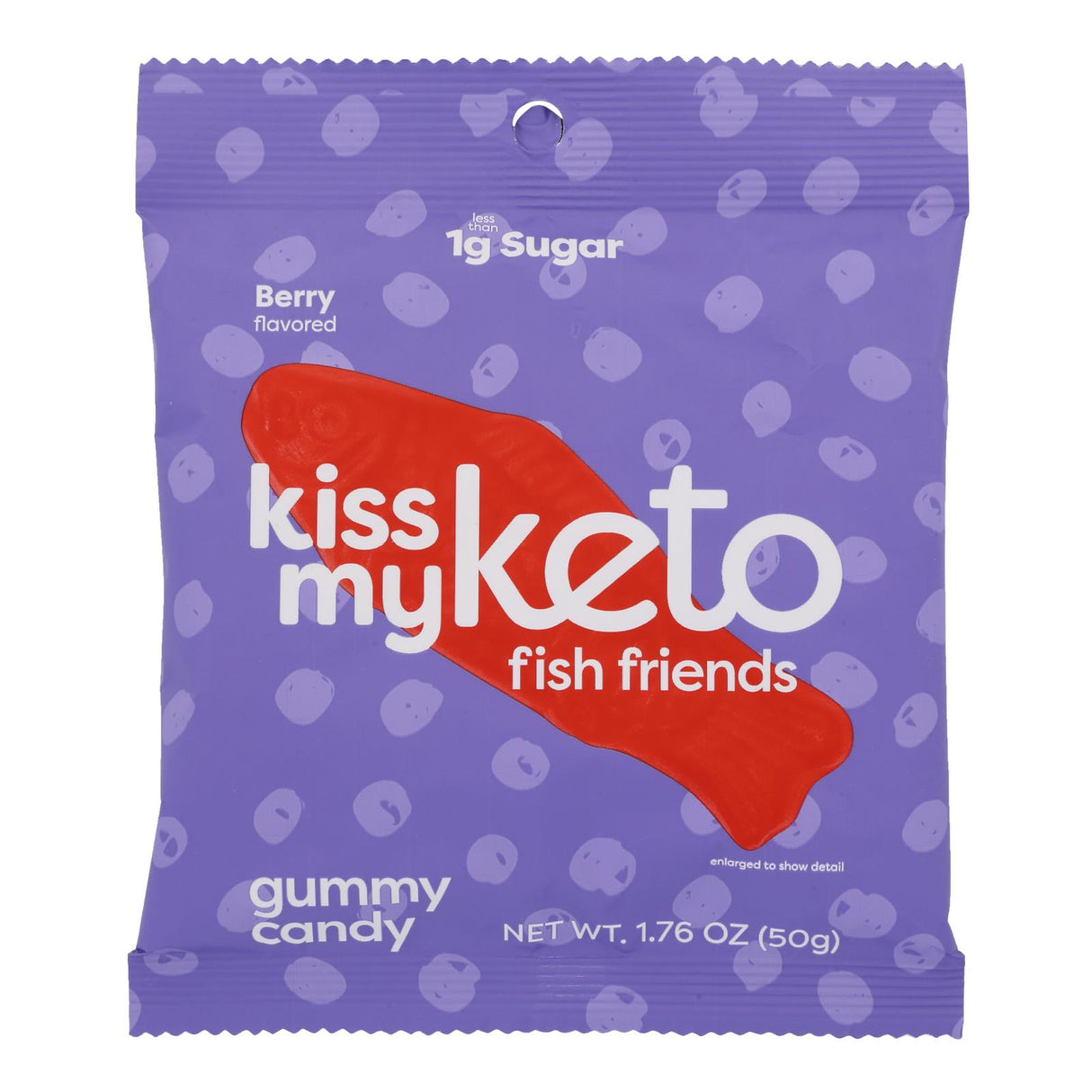 Kiss My Keto - Keto-Friendly Gummy Fish Candy | Low-Carb, Sugar-Free | 1.76 Oz (Pack of 6) - Cozy Farm 