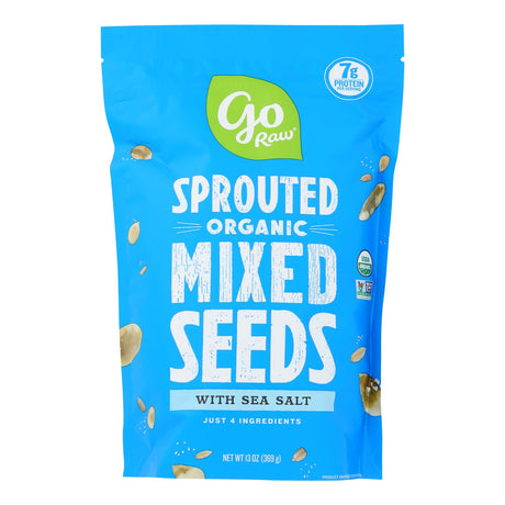 Go Raw - Seeds Sea Salt Mix Sprtd (Pack of 6) 13 Oz - Cozy Farm 