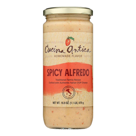 Alfredo Sauce, Spicy, 16.9 Oz Jars, Pack of 6, Cucina Antica - Cozy Farm 