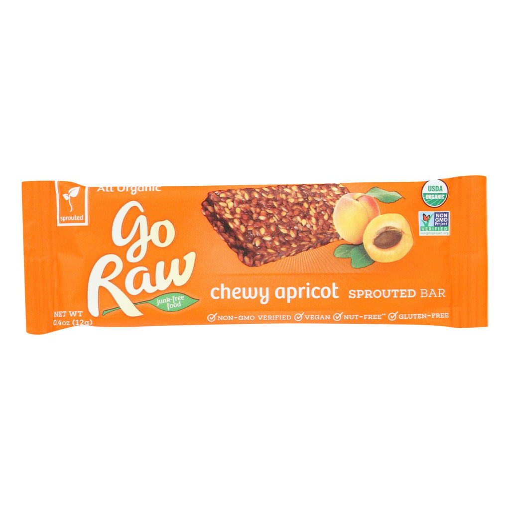 Go Raw Organic Sprouted Bar (Pack of 10) Chewy Apricot 0.423 Oz - Cozy Farm 