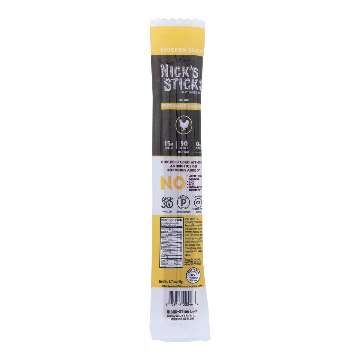 Nick's Sticks: Gluten-Free, Grain-Free, Sugar-Free, Dairy-Free Meat Sticks