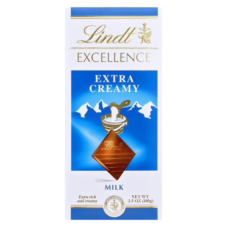 Lindt Bar Milk Chocolate Excellence X-Creamy (Pack of 12 - 3.5 Oz) - Cozy Farm 