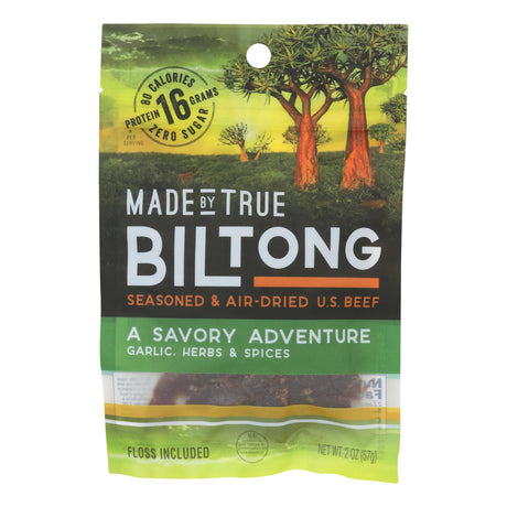 True Jerky - Beef Jerky Biltong Gar&he (Pack of 8) - 2 Oz - Cozy Farm 