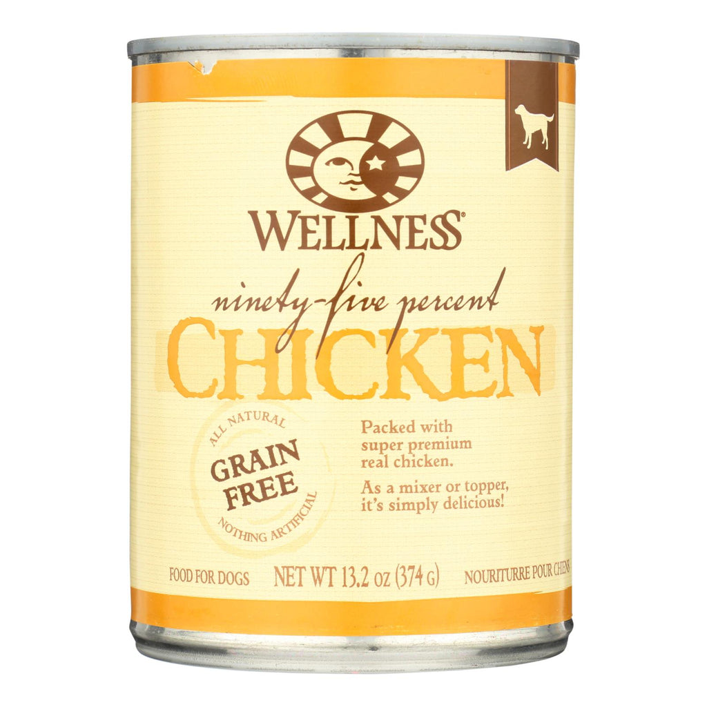 Wellness Dog Canned Food (Pack of 12) - 95% Chicken - 13.2 Oz. - Cozy Farm 