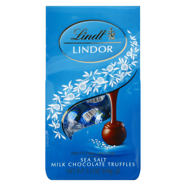 Lindt Truffles Sea Salt Bag (Pack of 6) 5.1 Oz - Cozy Farm 