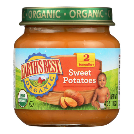 Earth's Best Stage 2 Sweet Potatoes, 4 Oz Jars (Pack of 10) - Cozy Farm 