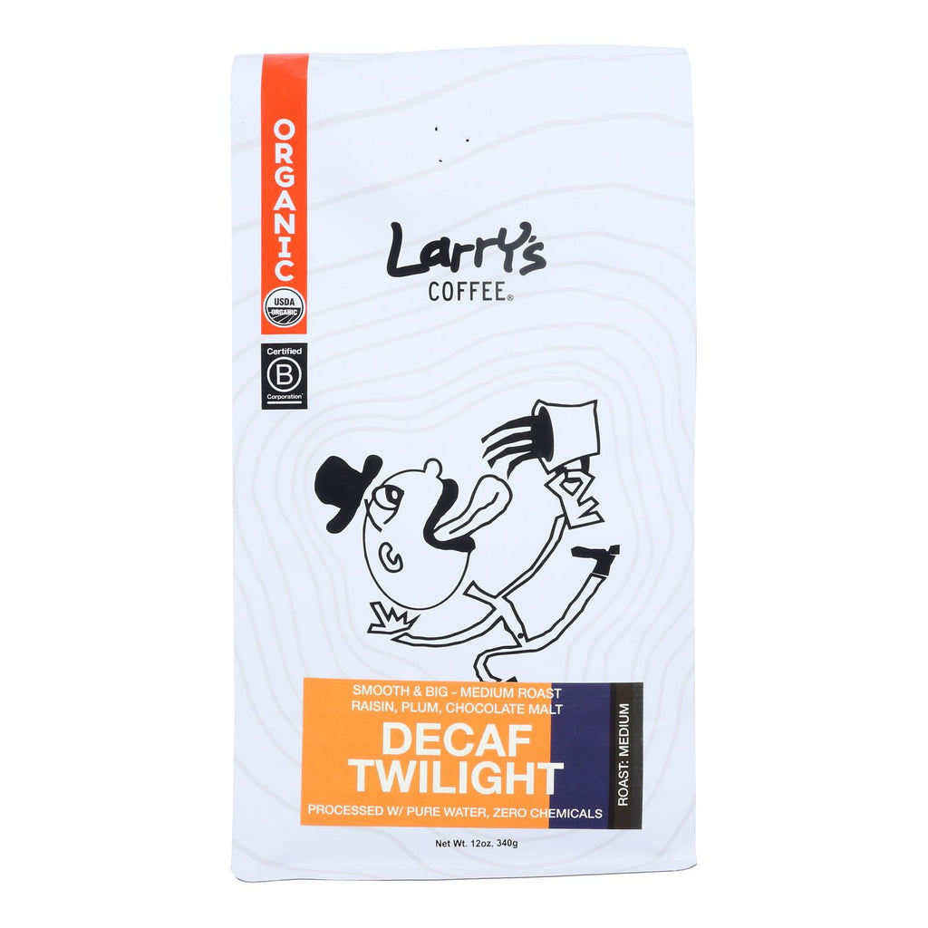 Larry's Coffee Decaf Twilight Coffee Beans (Pack of 6) - 12 Oz - Cozy Farm 