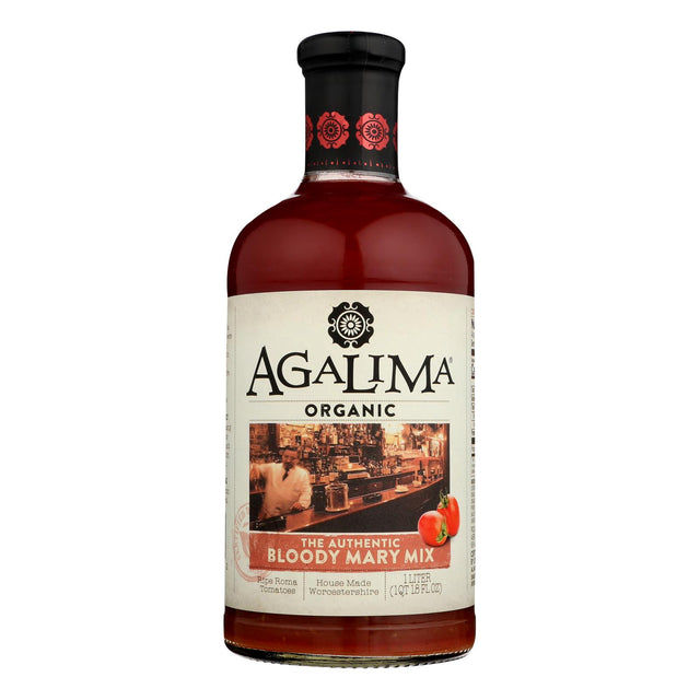Agalima - Organic Bloody Mary Drink Mix, 1 Liter (Case of 6) - Authentic Cocktail Mixer