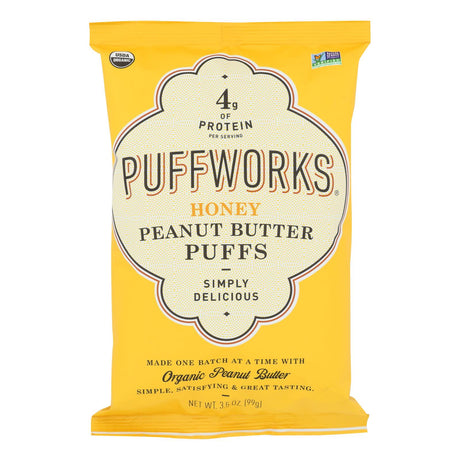 Puffworks Honey Peanut Butter Gluten-Free (8 Pack of 3.5 Oz) - Cozy Farm 