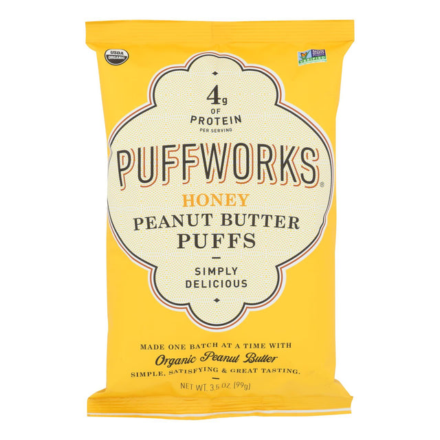 Puffworks Honey Peanut Butter Gluten-Free (8 Pack of 3.5 Oz) - Cozy Farm 