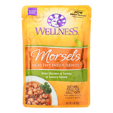 Wellness Pet Products - Morsels Cat Adult Chicken Turkey (Pack of 24) - 3 Oz - Cozy Farm 