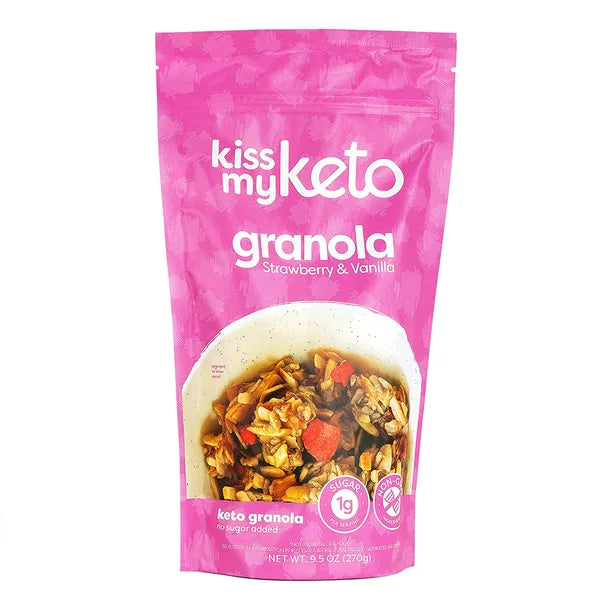 Kiss My Keto - Keto Granola Straw&vn (Pack of 6 9.5 Oz) - Cozy Farm 