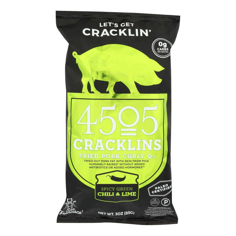 4505 - Cracklins (Pack of 12) - Chili and Lime Flavor - 3 Oz. - Cozy Farm 