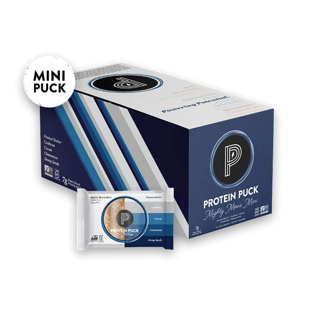 Mighty Moxie Cocoa Cinnamon Protein Puck Bars - 12 Pack - 1.34 Oz Each - Cozy Farm 