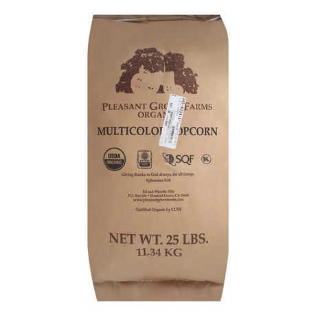 Multi Color Organic Popcorn - 25 lb Bulk Grains - Cozy Farm 