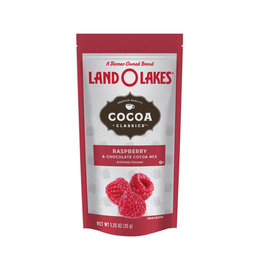 Land O Lakes Cocoa Classic Mix - Raspberry And Chocolate - 1.25 Oz - Case Of 12 - Cozy Farm 