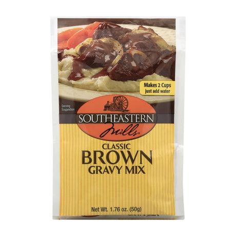 Southeastern Mills Brown Gravy Mix, 1.76 Oz Packets (Case of 24) - Cozy Farm 