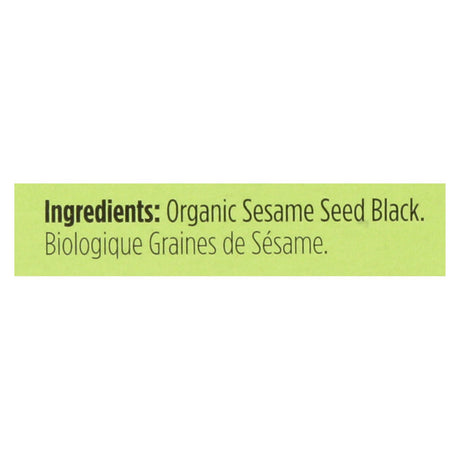 Spicely Organics Organic Black Sesame Seed, 6 x 0.45 Oz. - Cozy Farm 