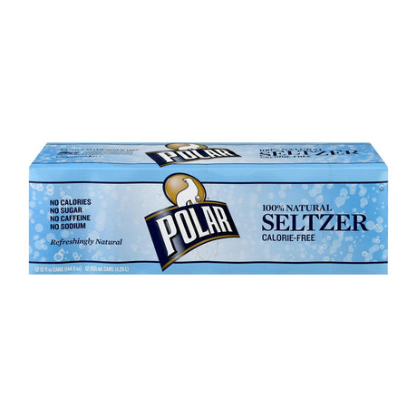 Polar Beverages - Seltzer Plain - 1 Each - 12/12 Fz - Cozy Farm 