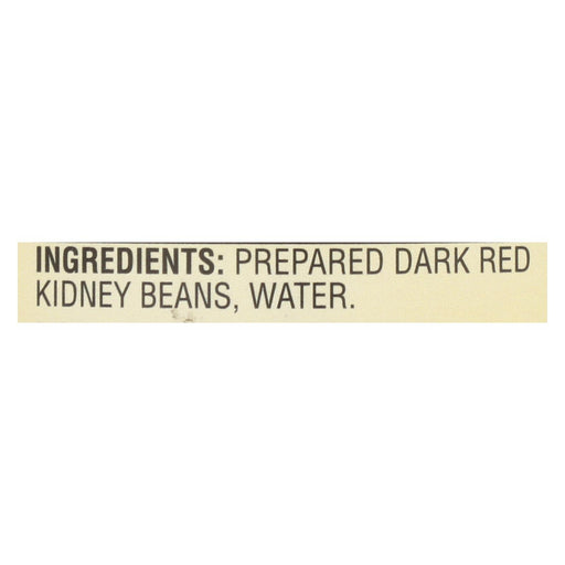 Kuner - Dark Red Kidney Beans - No Salt Added - Case Of 12 - 15 Oz. - Cozy Farm 
