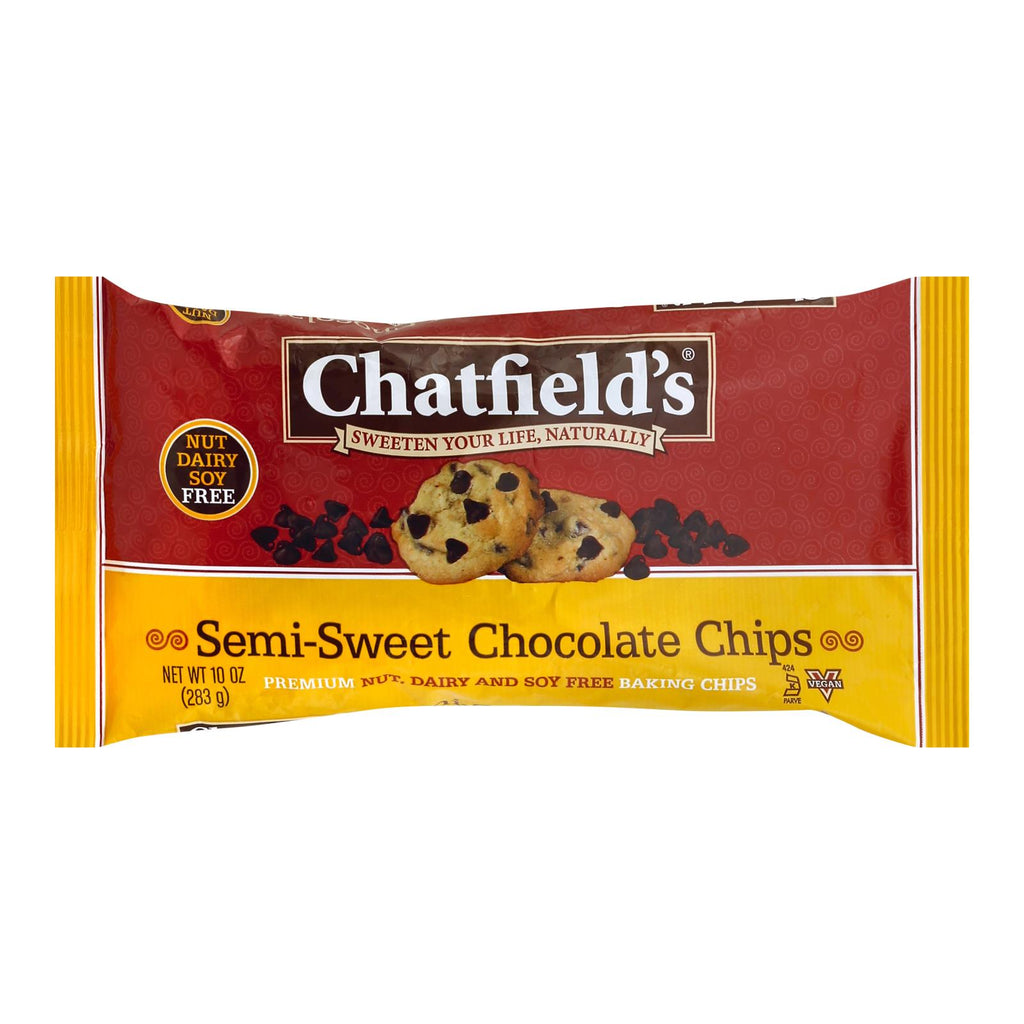 Chatfield's Semi Sweet Chocolate Chips - 10 Oz - Case of 12 - Cozy Farm 